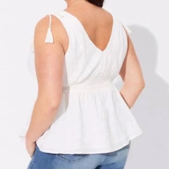 V Neck Soft Babydoll Tank - Picture 2 of 5